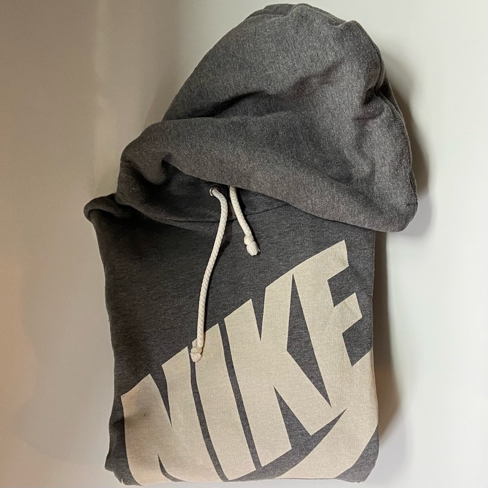 Grey Nike Hoodie Sweatshirt